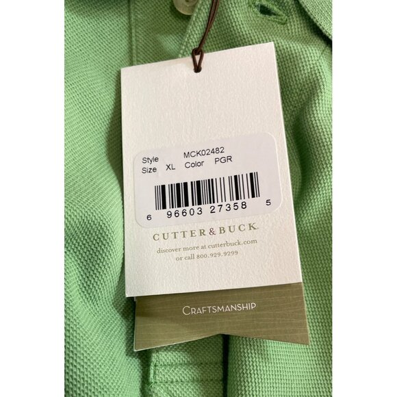 Cutter & Buck Mens Size XL Green Short Sleeve Polo Shirt 2006 Retired Military - Picture 8 of 10